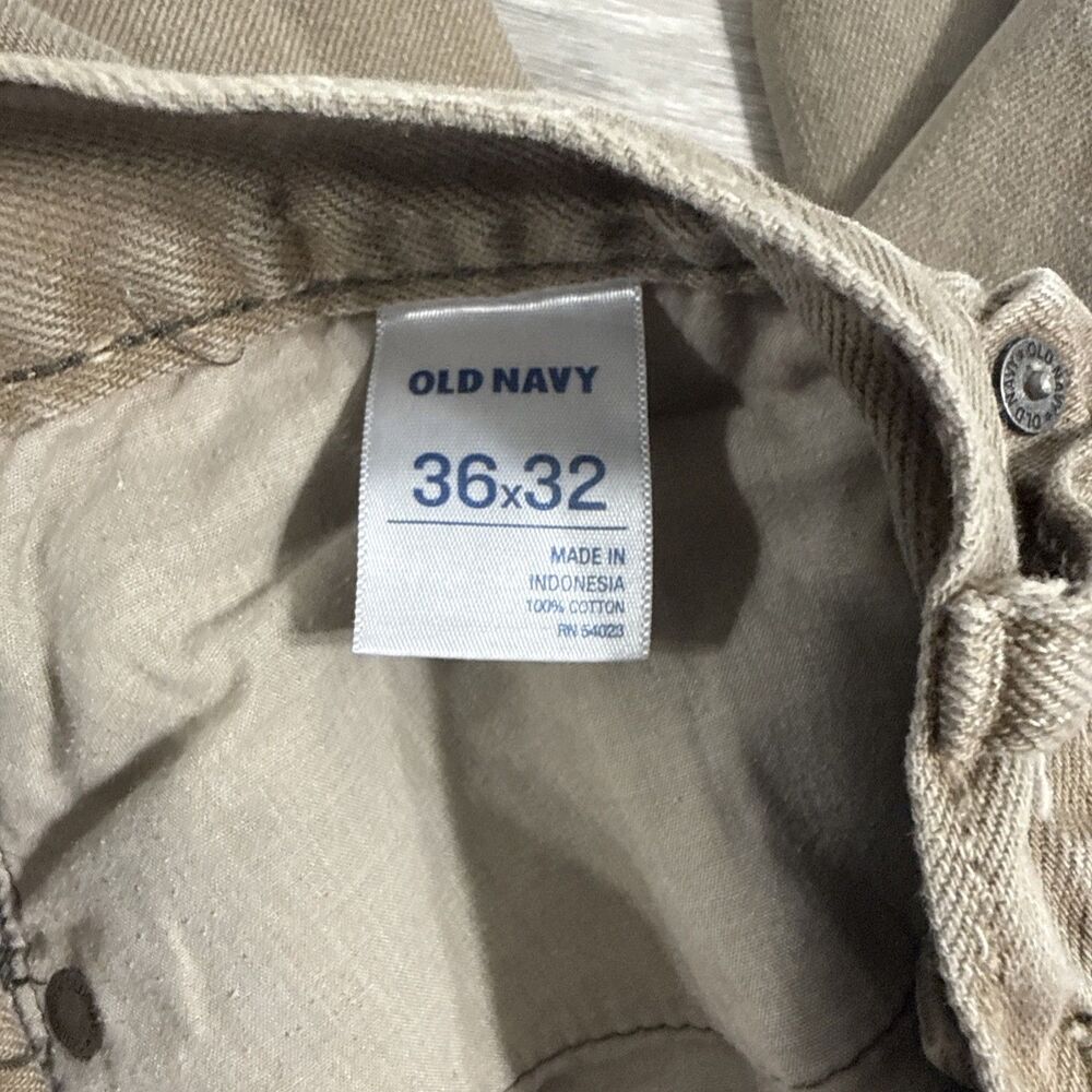 Old Navy Denim Shorts Men’s 36 Brown Slim Cut Off Raw Hem 100% Cotton - Picture 13 of 13